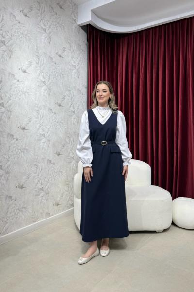 BBC RUTH JİLE ELBİSE - LACİVERT